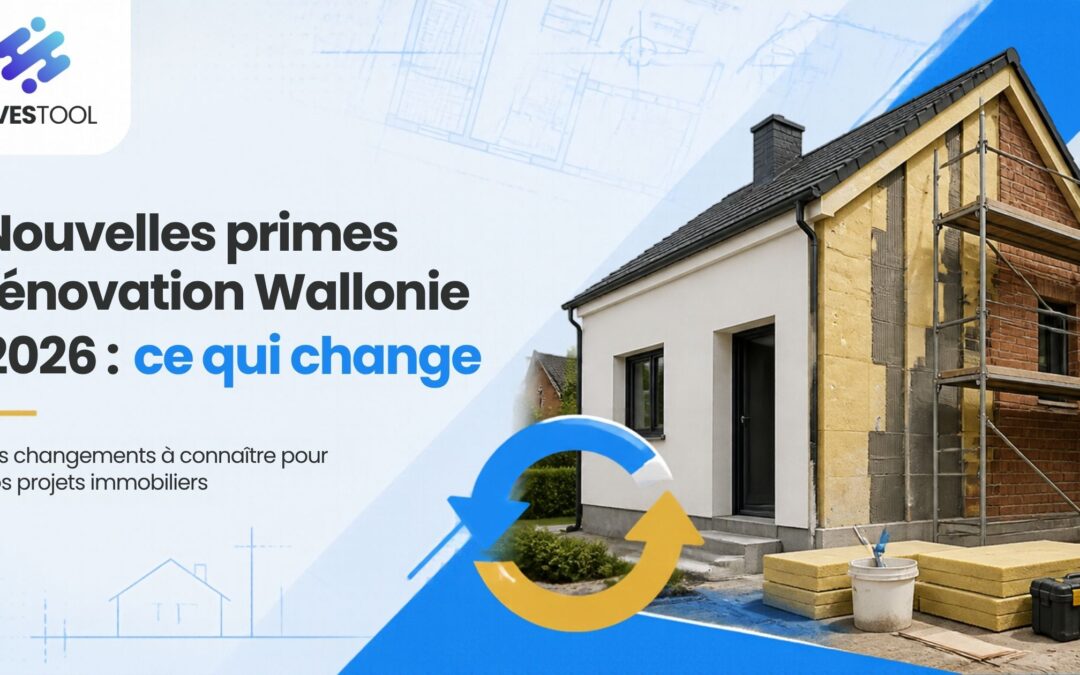 Nouvelles primes rénovation Wallonie 2026 : ce qui change